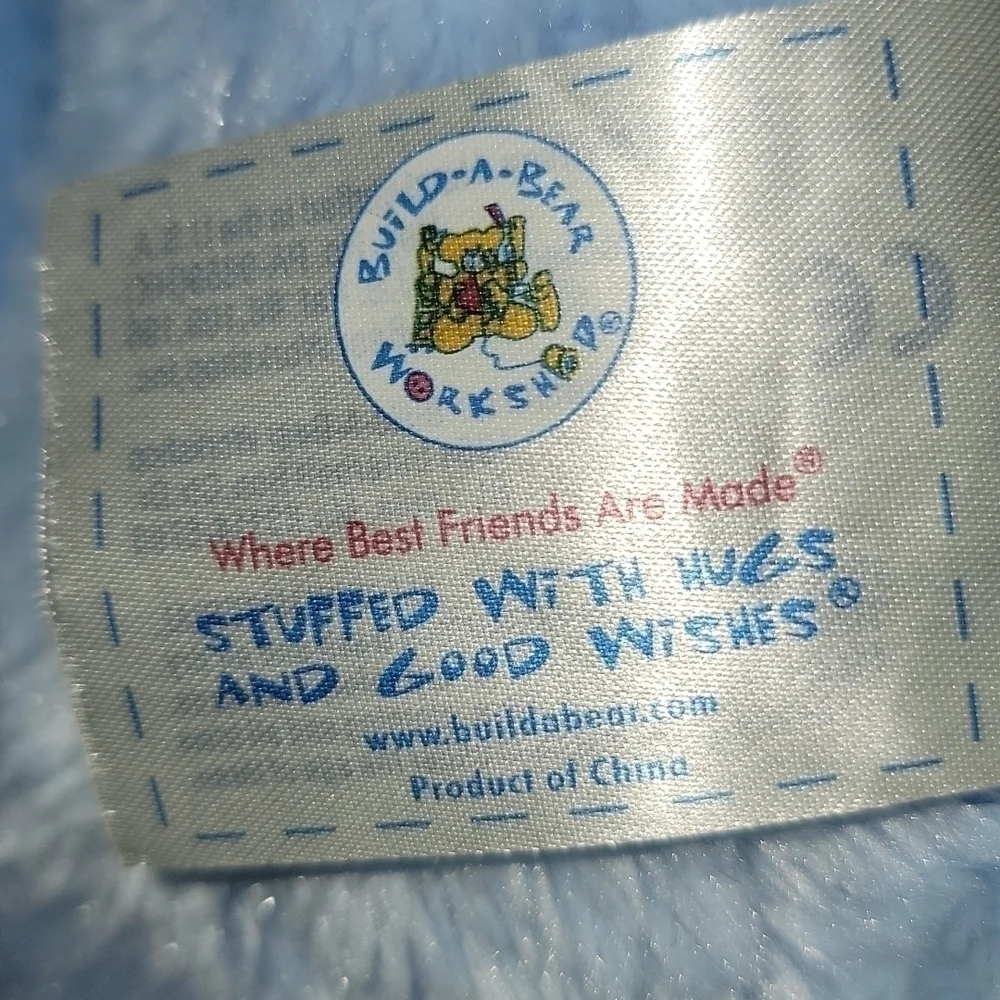 Build-a-bear Workshops Blue Sparkle Bear stuffed animal plush bear, collectible